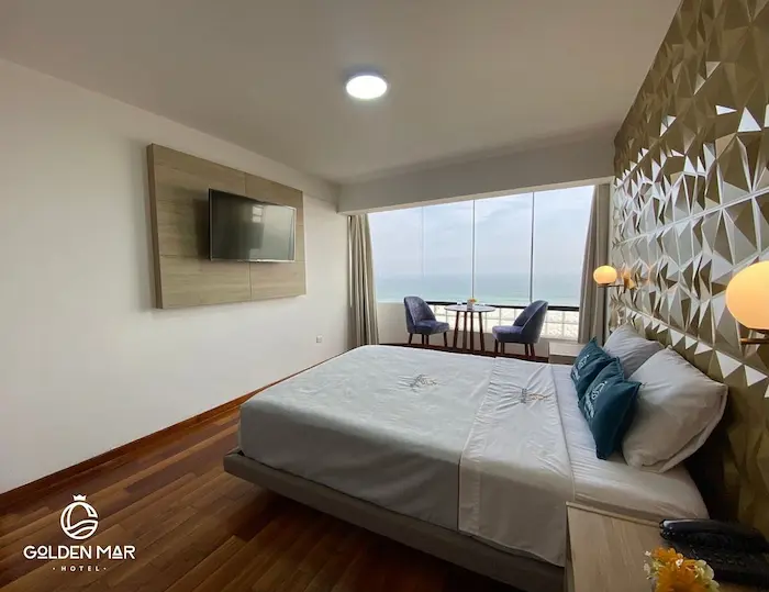 habitación con vista al mar