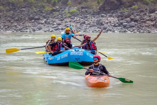 rafting en el río Maipo