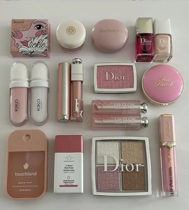 maquillaje lindo de color rosa