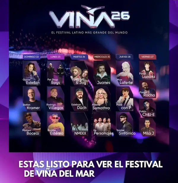  festival viña del mar 2026 
