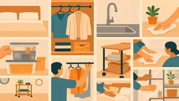 hábitos diarios orden dormitorio rutina limpieza organización constante hogar