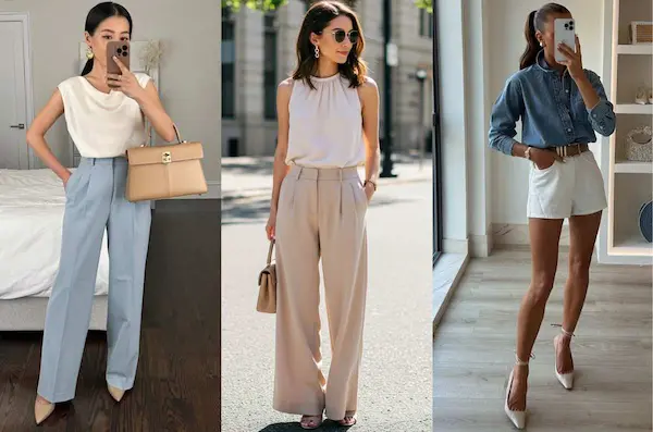 Moda minimalista y colores neutros