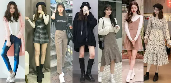 Ropa femenina inspirada en tendencias coreanas
