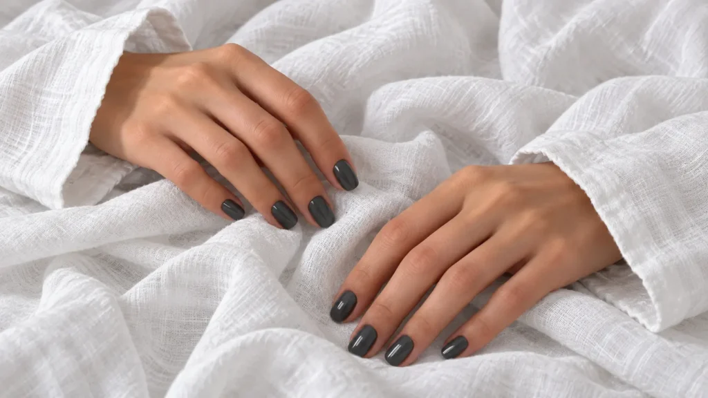 uñas grises