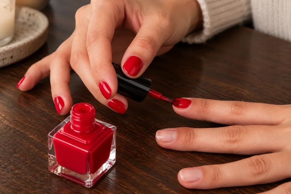 uñas rojas